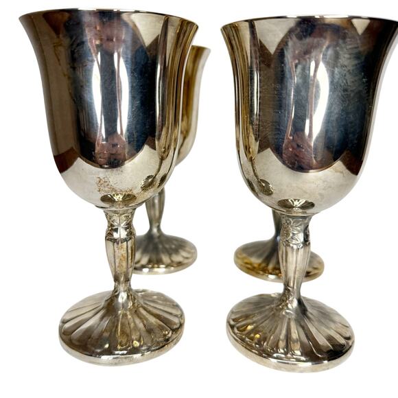 International Silver Other - Set of four (4) International Silver Co Wine Goblets